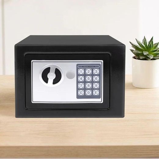 General Coffre-Fort Numérique Compact avec Clavier Électronique et Clés de Secours – Idéal pour Argent & Bijoux