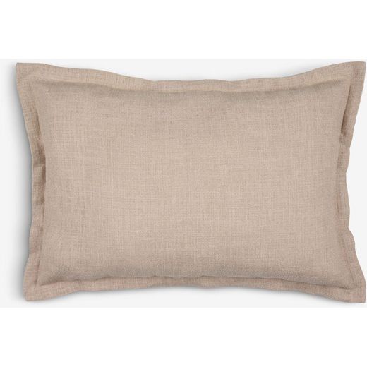 Generic Lot de 2 Housses de Coussin Décoratives 40x60 Beige Tissé Teint OEKO-TEX® - Douceur, Confort et Élégance Durable - image 2