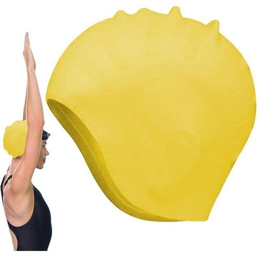 Generic Bonnet de natation - Bonnet de Piscine en Silicone - Protection des oreilles