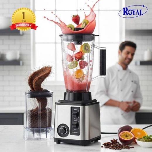 Royal BL 2524 - Mixeur blender 15 vitesses - 2,5L + Moulin à épice