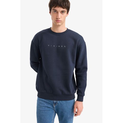 Defacto Sweatshirt boxy imprimé Vikings à col rond - image 2