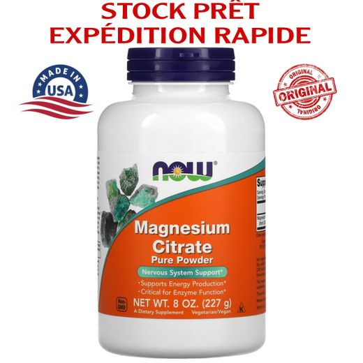 Now Foods Magnesium Citrate Pure Powder, 8 oz (227 g)