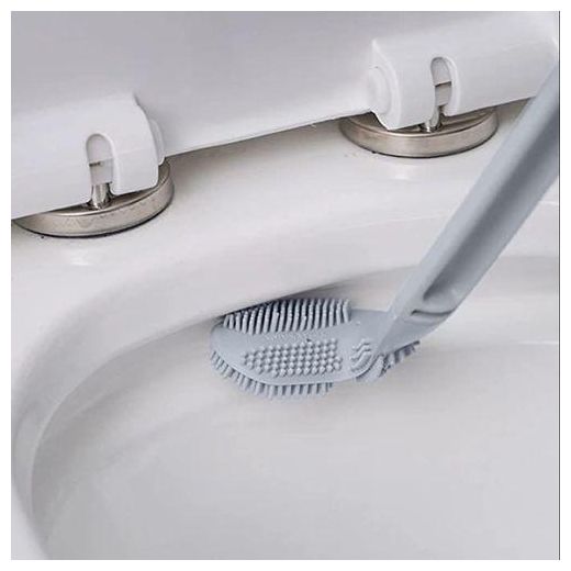 Generic Brosse WC Silicone, Forme Triangulaire pour un Entretien Optimal - image 2