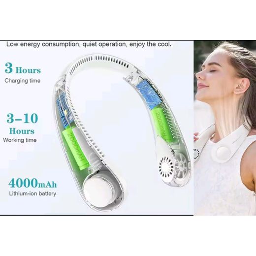 Generic Ventilateur de Cou Portable – Refroidissement 360° - image 2