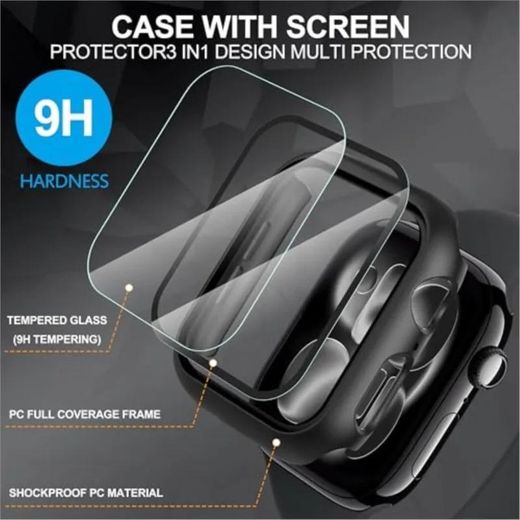 Generic Cover pour Apple Watch Série 11 46MM iWatch bande pare-chocs de protection - Noir - image 4