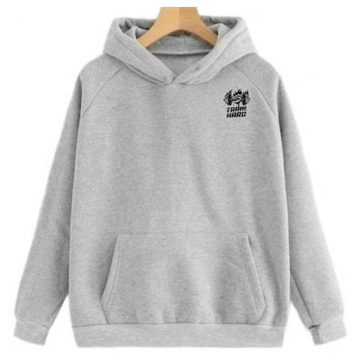 VEADA Gym motivation sweatacapuche/hoddie gris unisex femme/homme original