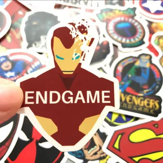 Generic 50pièces/pack, Autocollants du film Disney Marvel The Avengers, stickers, résistant à l'eau, pour skateboard, bagages, ordinateur portable, jouets pour enfants ,haute qualité et impression - image 3
