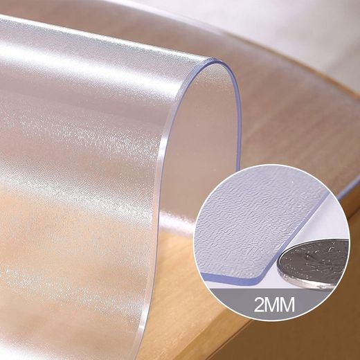 Generic Nappe Transparente Ecologique 2 mm Mat Solide en PVC - 70 x 120 cm - image 2