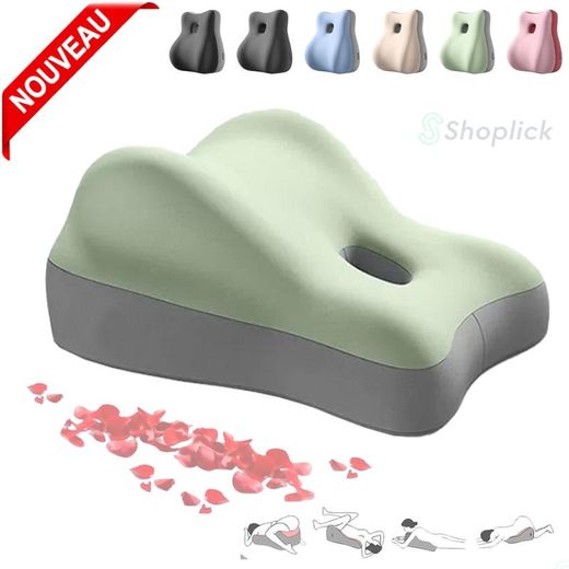 Generic Coussin Ergonomique pour Grossesse, Lecture et Soutien Dorsal Oreiller Compensé en Mousse à Mémoire de Forme Couleur Aleatoire