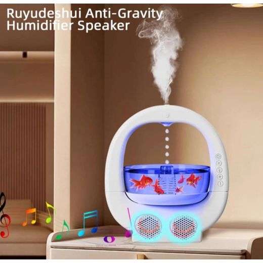 Generic Humidificateur et diffuseur d'air anti-gravité avec haut-parleur Bluetooth
