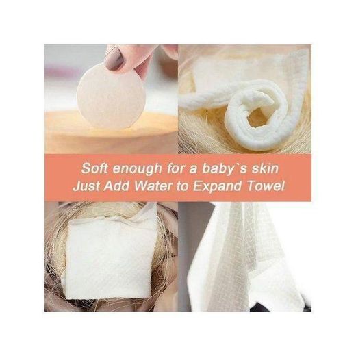 Generic Lingettes Compressées Magiques, Serviettes Jetables Portables En Pastille, Coton Magique Extensible Voyage, Mini Serviette Visage Hydratante, Essuie Tout Compact Randonnée, Boite de 30 Pièces, Jumia - image 2