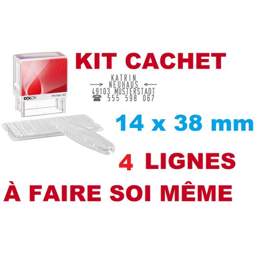 Colop Cachet Printer 20 à composer soi-même. Caractères +1 pincette