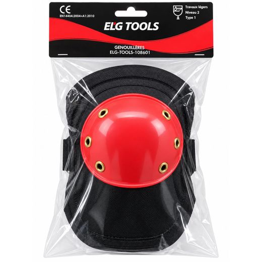 Elg 1 piece Genouillère de Protection Chantier Carrelage Bricolage Coque de Renfort Sangle Ajustable Taille Unique Protection Genou Traitement Sol - image 2