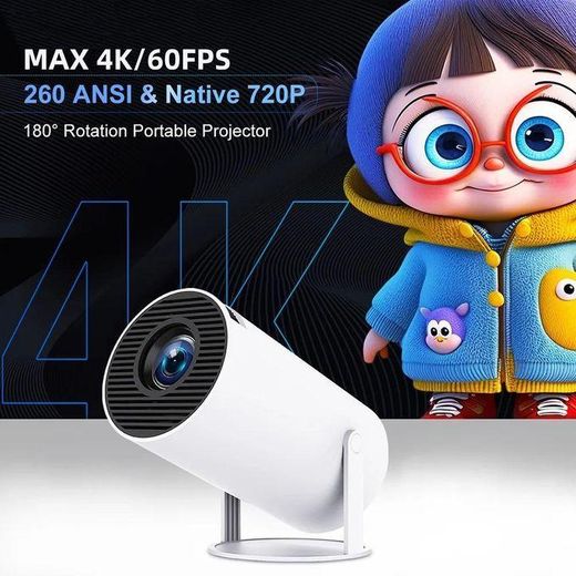 Generic Mini projecteur HY300 portable Android 12 Wi-Fi 6 360 ULTRA HD 4K Bluetooth - image 3
