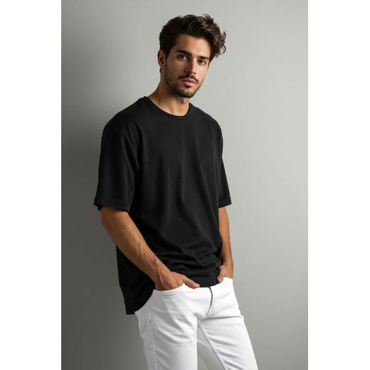 Trendyol men's Oversize Black T-shirt
