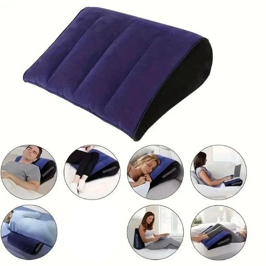 Generic Coussin de Position Intime Gonflable en Flocage pour Couples