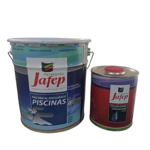 Jafep 4kg Peinture pour Piscine de Séchage Rapide Couleur Bleu + 1L Disolvant - image 3
