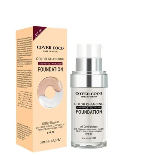 Aichun Beauty PACK 1 Bouteille Cover Coco Foundation + 1 Sérum Vitamine E Pour Soin De Visage 30ml - image 3