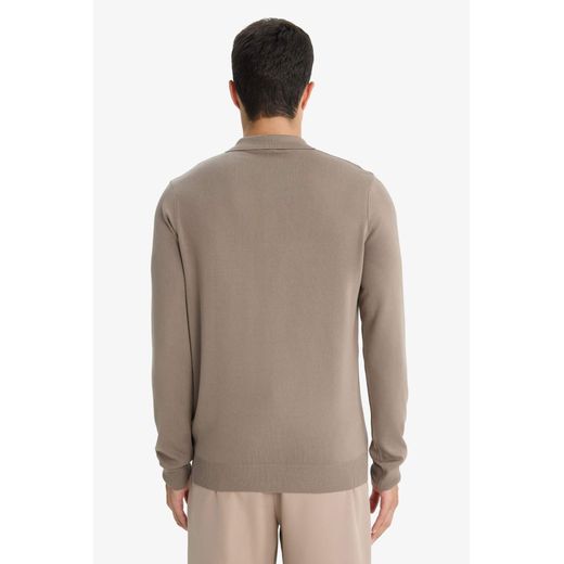 Defacto Cardigan en maille premium à col polo boutonné Coupe standard - image 2
