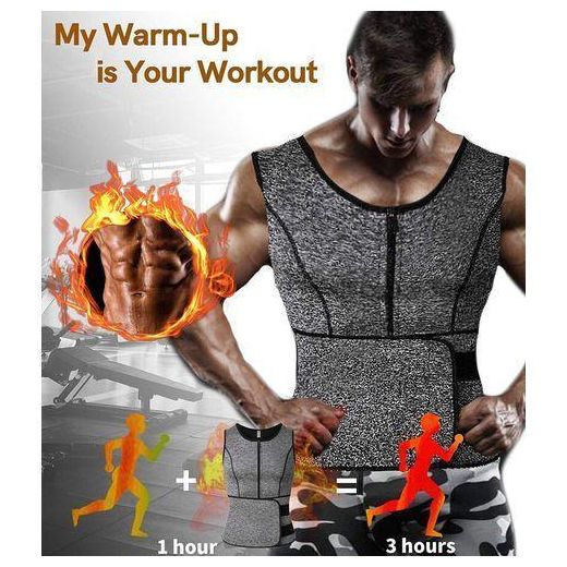 Generic Gilet sauna néoprène homme pour randonnée, jogging et course, confort optimal - image 3