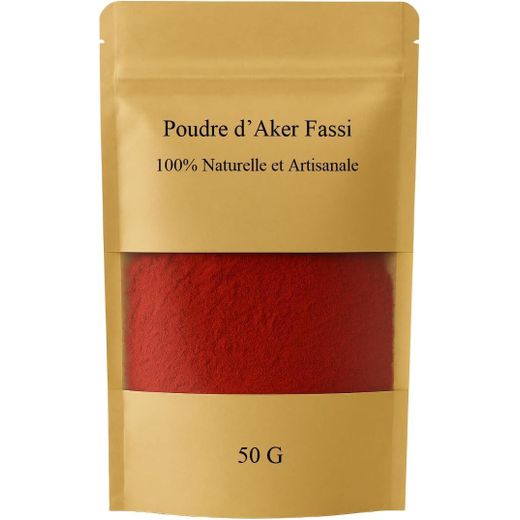 SOLTANIA Aker Fassi Poudre 100% Naturelle – 50g – Pétales de Pavot & Écorce de Grenade – Éclat Peau, Anti-Âge, Teinte Lèvres Naturelle, Masque Visage, Soin Cheveux - image 3