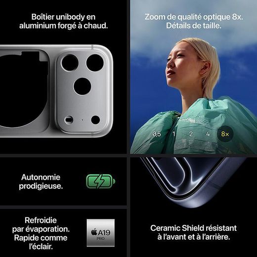 Apple iPhone 17 Pro Max / 256GB / Orange Cosmique / Smartphone 5G-LTE IP68 Dual SIM - A19 Pro Hexa-Core - Écran Super Retina XDR OLED 6.9-inch 1320 x 2868 - NFC/Bluetooth 6 - iOS 26 Neuf - image 3