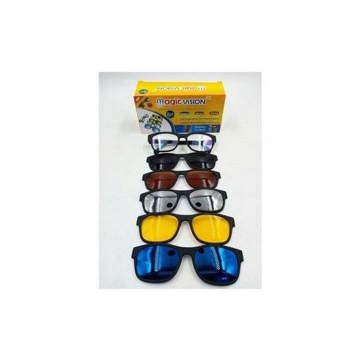 Generic Monture de lunettes TR90 souple avec lentilles clipsables, polarisées, vue et soleil - image 2