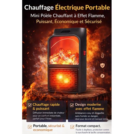 Chauffage Electrique Quartz  2puissances de chauffage 2000 W