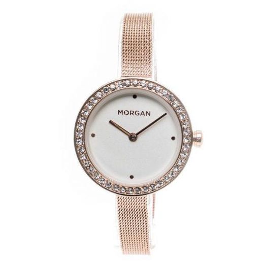 Morgan Montre Femme -Bronze Cadran Blanc-Bracelet en mailles milanaises bronze - MG008S/2BM - image 3