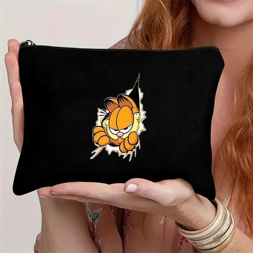 Étui à Crayons en Polyester Durable avec Motif Garfield - Trousse  de Rangement Élégant et Fonctionnel pour Stylos, Maquillage ou Essentiels de Voyage, Trousse à Crayons