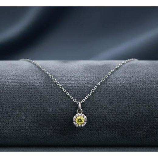 Generic Chaine (drop hite-yellow ) en argent 925