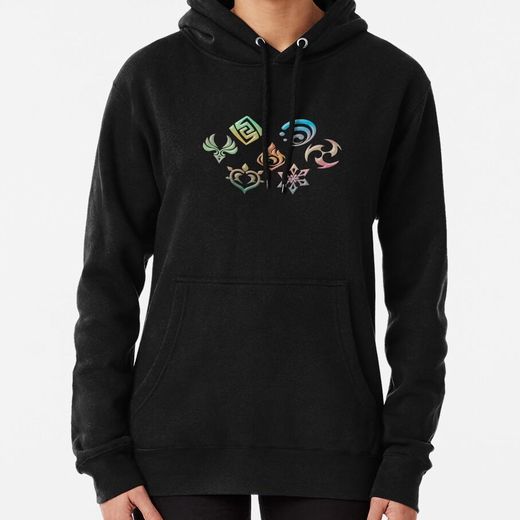 Generic Éléments d'impact Genshin sweat a capuche