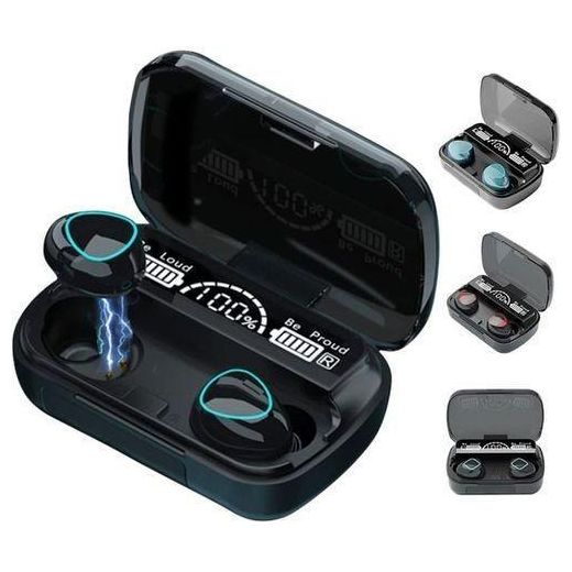 Generic EarBuds Bluetooth 5.1 sans Fil M10 avec Microphone et Boîte de Charge, Commande Tactile - image 2