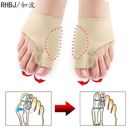 Generic 2 pièces chaussettes séparatrices d’orteils, correcteurs d’hallux valgus, ajusteurs du pouce, orthèses de pied confortables, séparateurs d’orteils pour redresser le gros orteil, soulagement des douleurs aux pieds