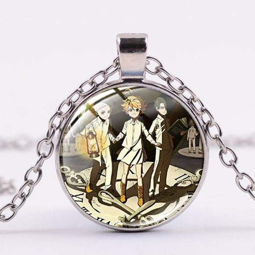 Collier avec pendentif rond en métal, dessin animé le pays dormant promis, Emma, superman, Ray, Brave Boys 7