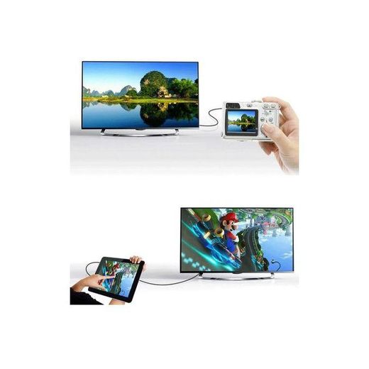 Generic Mini HDMI vers HDMI femelle connecteur convertisseur adaptateur Caméra TV LCD - image 2