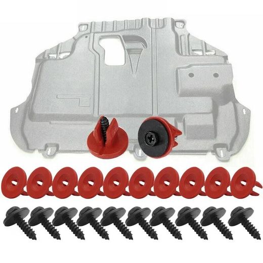 Generic Attache voiture mixte Clips pare chocs voiture fixation cache moteur
