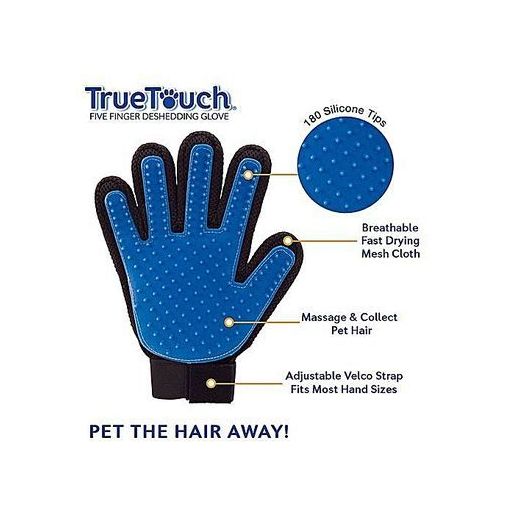 Generic Brosse Gant Pour Animaux De Compagnie Chien Chat Douce Efficace Massage Toilettage Pour Animaux De Compagnie Bain Propre Gants De Brosse - image 3