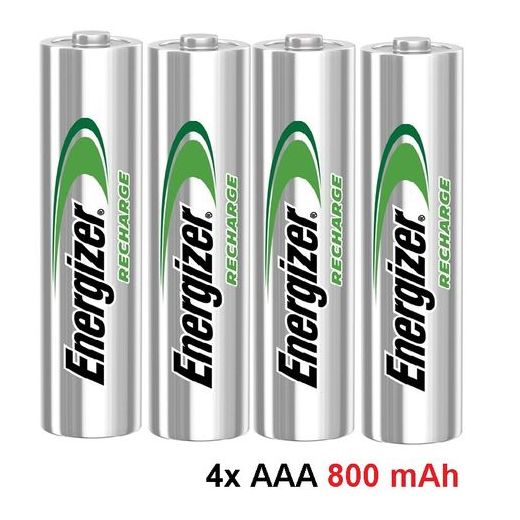 Energizer Extreme 4 Batteries AAA  800 mAh PréChargées // 4 Piles HR3 Rechargeable - image 2