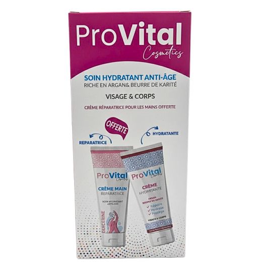 ProVital Creme Hydratante 100ML+creme Main Reparatrice 100ML Pack