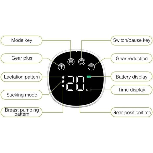 Generic Lot de 2 Tire-Laits Électriques Mains Libres et Portables – Double Pompe, 3 Modes et 9 Niveaux d’Aspiration, Écran LED, Fonctionnement Silencieux et Réservoir de 180 ml par Appareil - image 4