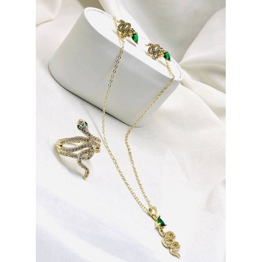 Generic ensemble de bijoux  pour femmes accessoire acier inoxydable - image 3