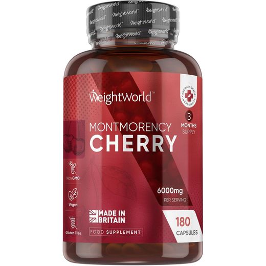 WeightWorld Tart Cherry Montmorency 6000mg pour la routine du sommeil 180 Capsules - image 3