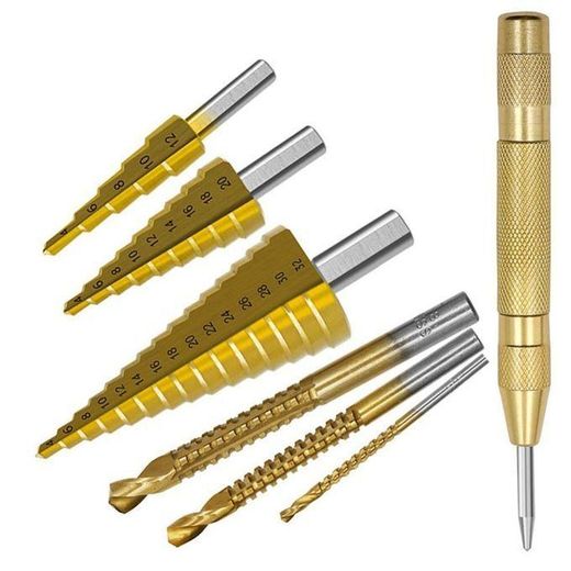 Generic Kit de 7 Forets en Acier au Titane pour Applications Métalliques - image 2