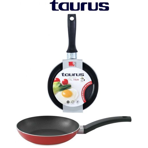 Taurus Poêle rouge VITAL  Anti-Adhésive 14 Cm