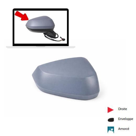 Generic Cache Rétroviseur Droit pour Audi Q3 SportBack (F3N) - image 2