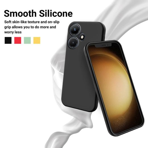 Generic Coque silicone pour infinix Hot 30 -noir - image 3