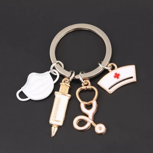 Generic Porte-clés créatif transfrontalière masque d'infirmière et de médecin médical - image 3