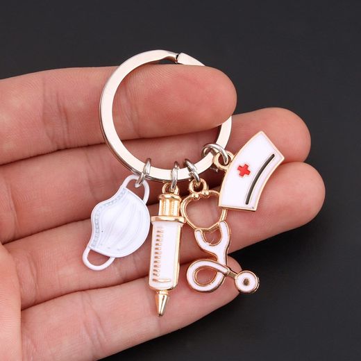 Generic Porte-clés créatif transfrontalière masque d'infirmière et de médecin médical - image 4