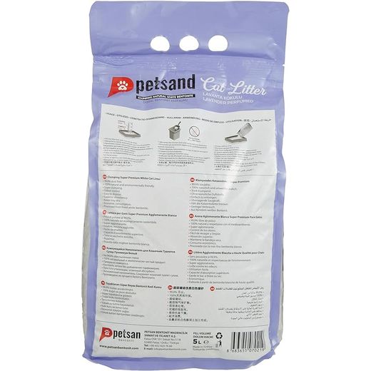 Generic Litière pour chat Pet Sand lavande  5L - image 2